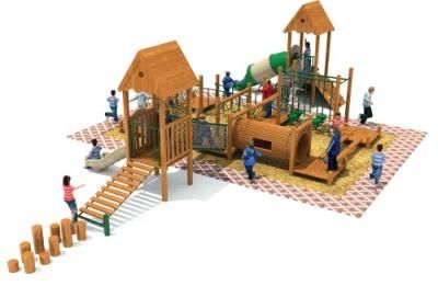 Huadong Wooden Playground Kids Outdoor Exercise Commercial Factroy Price