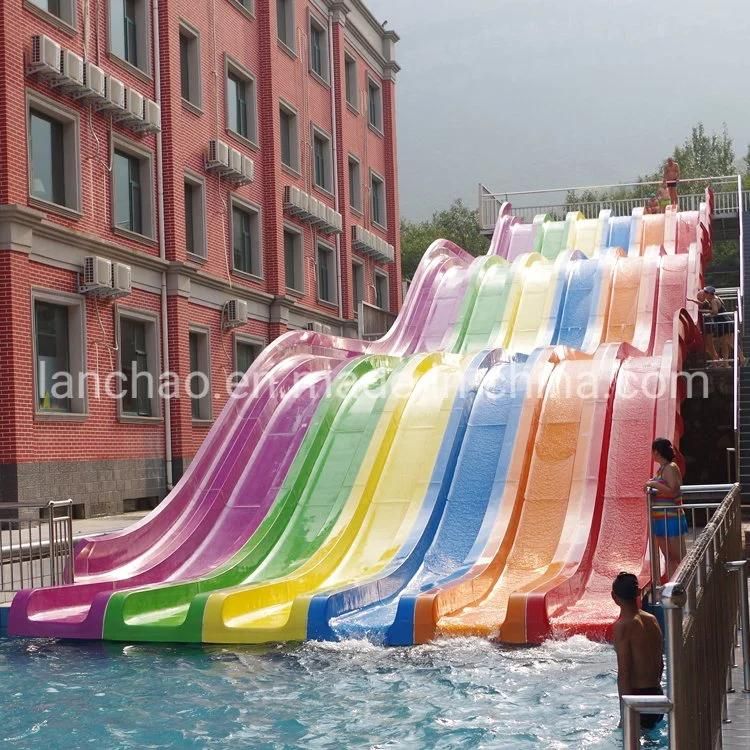 Small Fiberglass Swimming Pool Park Water Slide Equipment