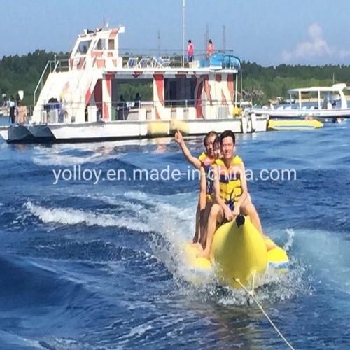 Factory Customized Inflatable Banana Boat for Amusement Park Water Games