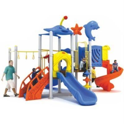 School Outdoor Playground Plastic Slide Kids Amusement Park Equipment 274b