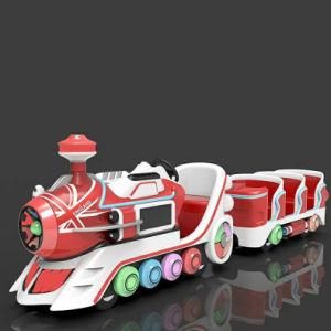 New Funny Battery Operate Mini Electric Train Trackless for Kids Ride in The Shopping Mall