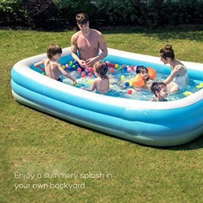 Custom Family Outdoor Large Swimming Pool Summer Rectangular PVC Inflatable Pool