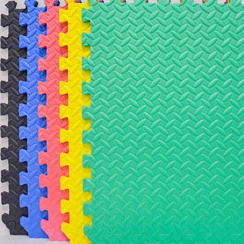 Custom Willow Leaf Pattern EVA Foam Play Puzzle Mat