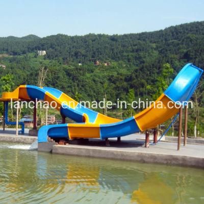 Water Park Playground Fiberglass Boomerang Slide