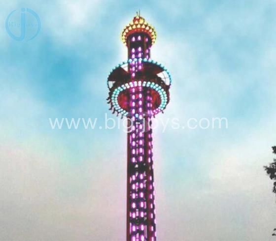 China Supplier Thrill Rides Adults Carnival Amusement Park Rotary Flying Drop Tower Ride