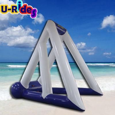 Aquapark amazing humongous water swing challenge obstacle for high flying fun
