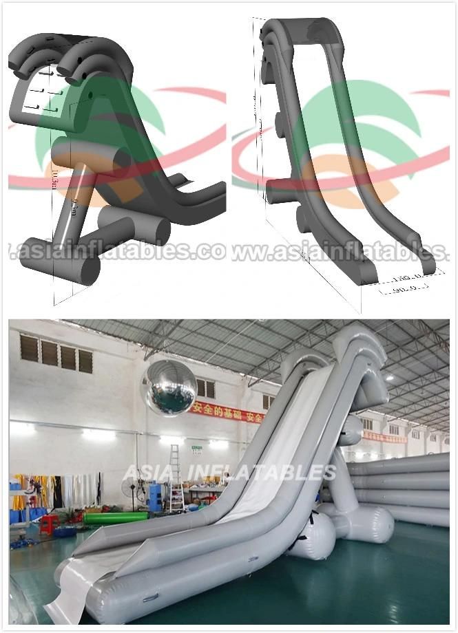 Inflatable Water Slide for Yacht, Customized Inflatable Yacht Slides