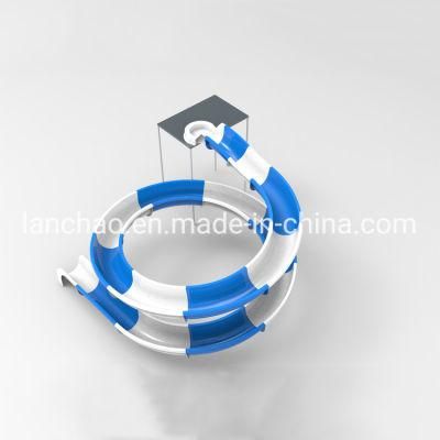 4m High Fiberglass Open Spiral Water Slide Tube for Park