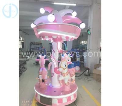 3 Seats Mini Carousel, Children Rotary Rides for Children Park