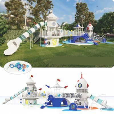 Outdoor Park Kids Playground Equipment Space Series Climbing Slide Yq32
