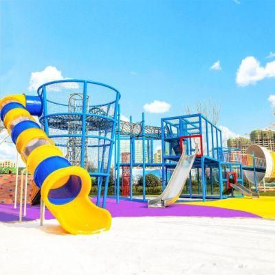 Park Outdoor Climbing Net Slide Drilling Hole Children Playground Equipment