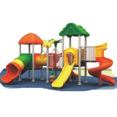 Kindergarten Outdoor Kids Playground Plastic Slide Amusement Park Equipment 299b