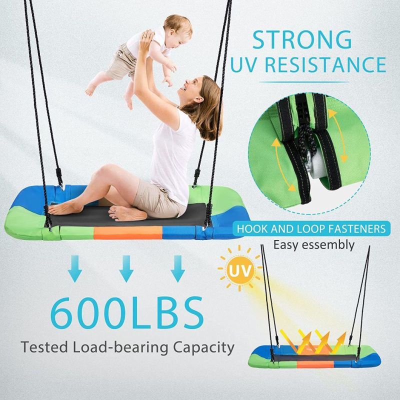 40 Inch Adjustable Rope Tree Saucer Swing for Kids
