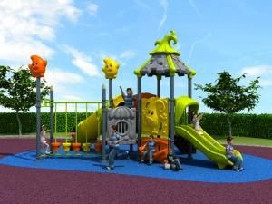 Plastic Material and Outdoor Playground Type Kids Play Equipment Slides (HD16-068D)
