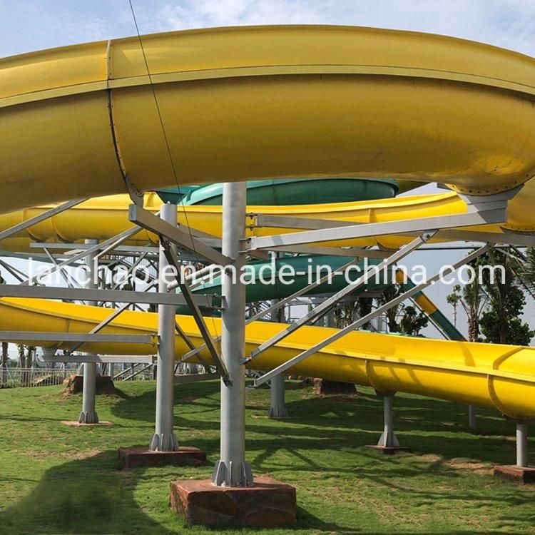 Swimming Pool Amusement Park Fiberglass Thrilling Water Slide