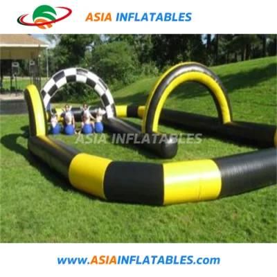 Customized Size Outdoor Inflatable Race Road Race Track for Toy Cars