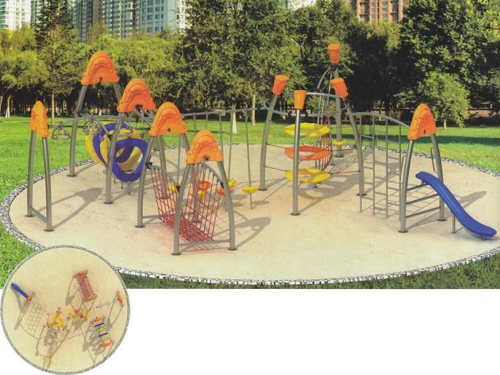 Large Size Outside Steel Climbing Frame for Children