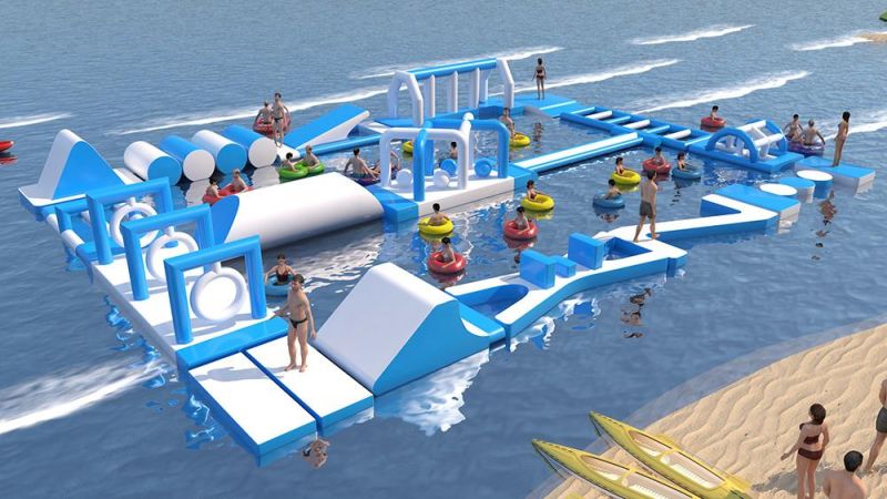 Summer Water Inflatable Amusement Park Commercial Water Park Funny Water Obstacle Course