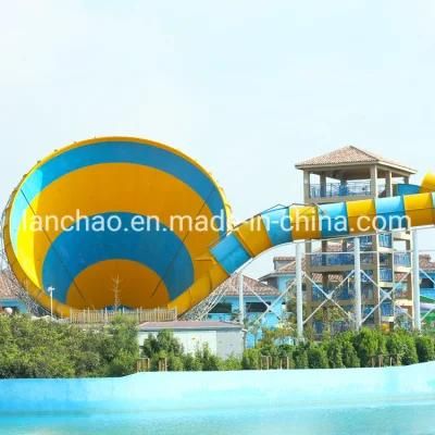 Large Water Amusement Park Rides Fiberglass Tornado Water Slide