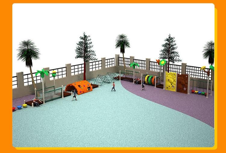 Customized Different Size Styles Outdoor Playground Wooden Plastic Jungle Gym Slide