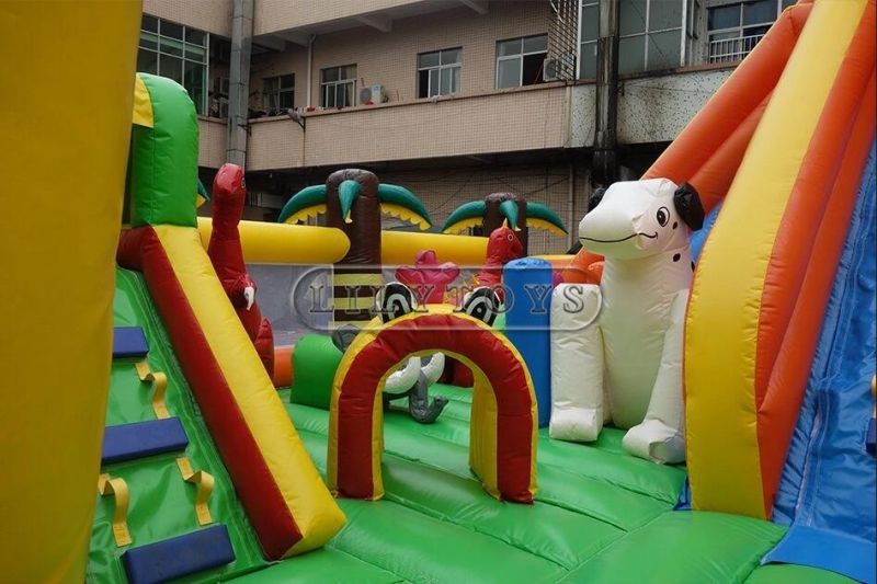 Inflatable Durable Slide Lilytoys Amazing Jungle Inflatable Playground Equipment