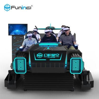 Six Seats Motion Virtual Reality Car Simulator Cinema