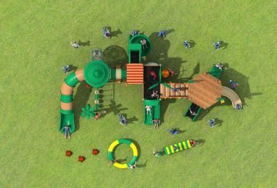 Cheap Multi-Functional Commercial Colorful Outdoor Kids Playground HD17-004A