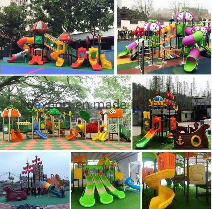 Kindergarten Small Combination Plastic Slide for Children Slide and Swing