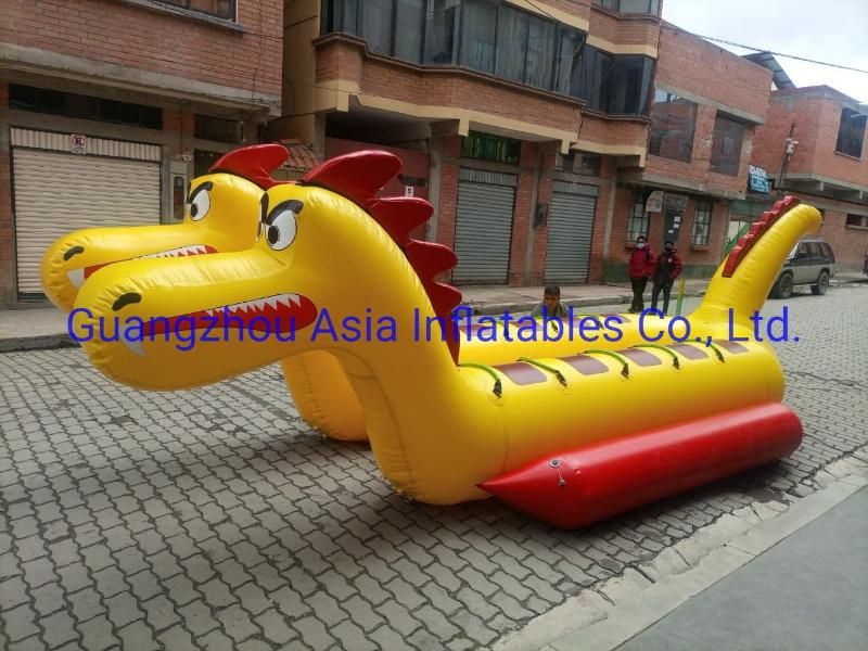 New Double Lane Dragon Banana Boat Water Towable Dragon Inflatable Ship