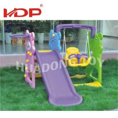 Garden Outdoor Playground Combination Plastic Kids Slide and Swing Set