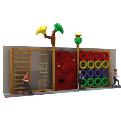 High Quality Customized Outdoor Wooden Climbing Wall Frames Expand Games for Toddlers