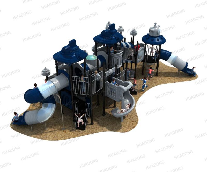 Sai Ya Hao Series Big Outdoor Kids′ Playground Plastic Slide Equipment