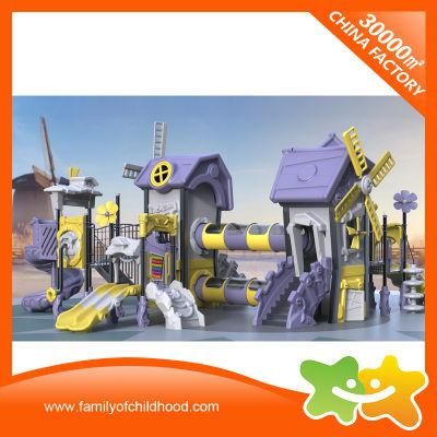 Purple and Yellow Windmill Outdoor Slide for Children