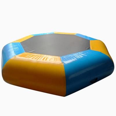 Hexagon Shape Water Play Equipment Children Jump Inflatable Water Trampolines