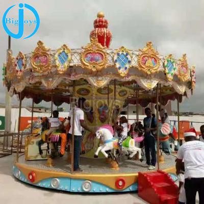 Children Merry Go Round Carousel Horse Roundabout Amusement Park Equipment