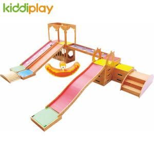 Wooden Soft Play Kids Indoor Tunnel Playground Equipment