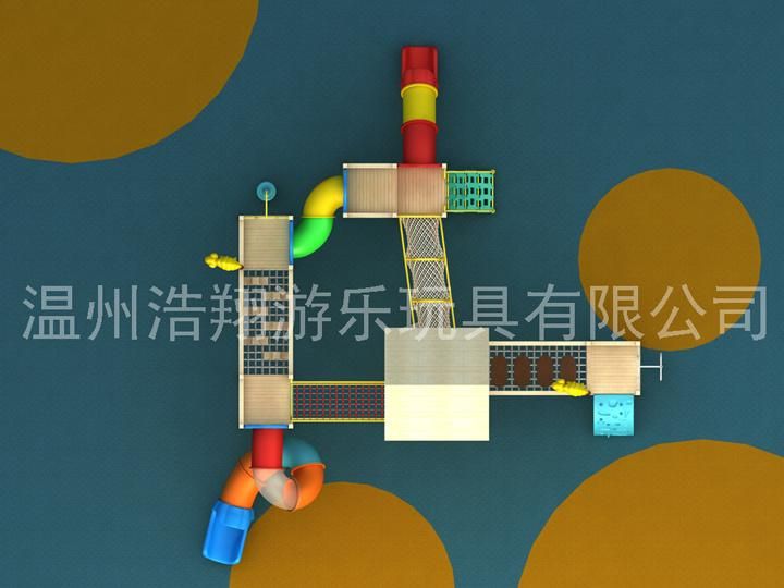 Attractive Hot Sale Kindergarten Economic Kids Wooden Outdoor Playground Equipment
