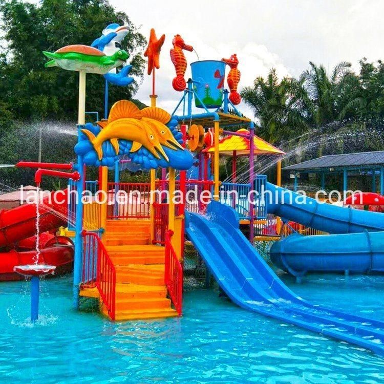 Hot Sale Fiberglass Water House Slide for Swimming Pool Park