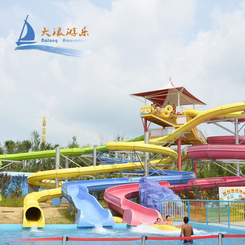 Large Scale Park Children Playground Outdoor Water Play Slide with High Quality