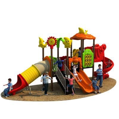 Outdoor Playground Slide Children Plastic Toys Amusement Park Outdoor Complex Government Project