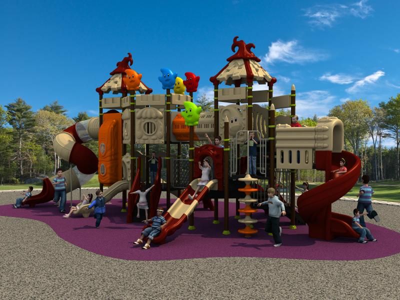 Magic House Serie Slide Outdoor Playground Park Amusement Equipment