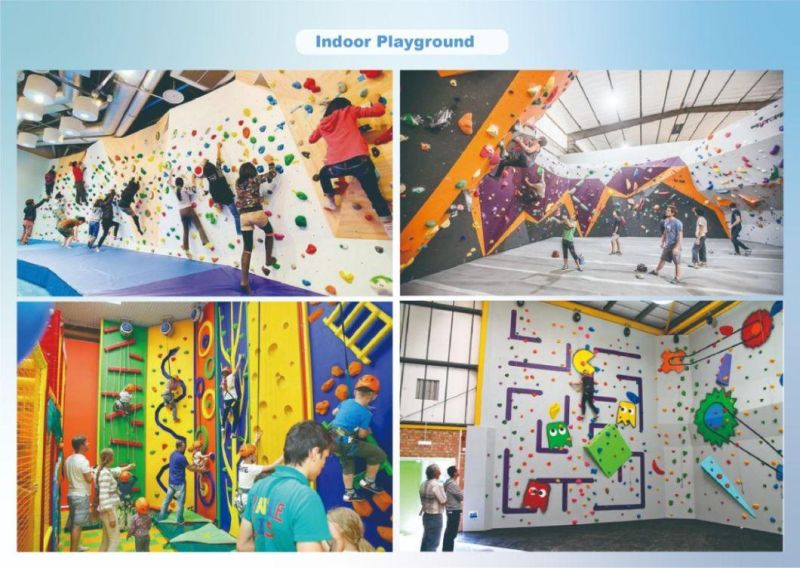 Colorful Customized New Design Indoor and Outdoor Artificial Rock Climbing Wall