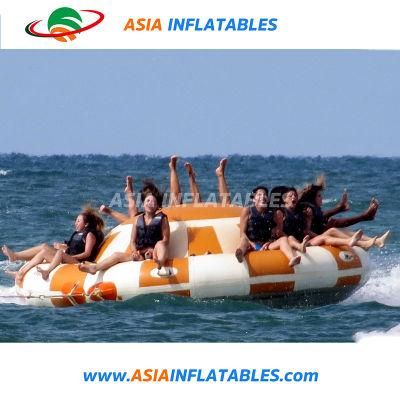 Factory Price Customized Water Towable Inflatable Disco Boat for Water Sports Games