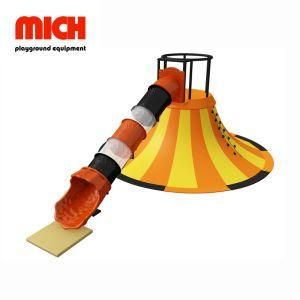 Mich New Design Donut Indoor Playground Slide with Rock Climbing Wall