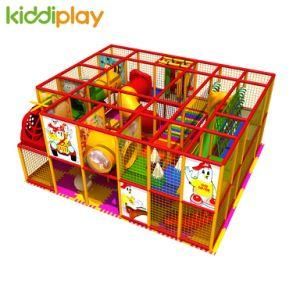 High Quality Cartoon Animal Theme Toddler Soft Kids Happy Land Naughty Castle Indoor Playground for Family Entertainment Center