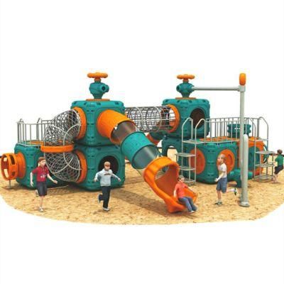 Kids Outdoor Playground Equipment Community Park Plastic Slide Climbing Kl07