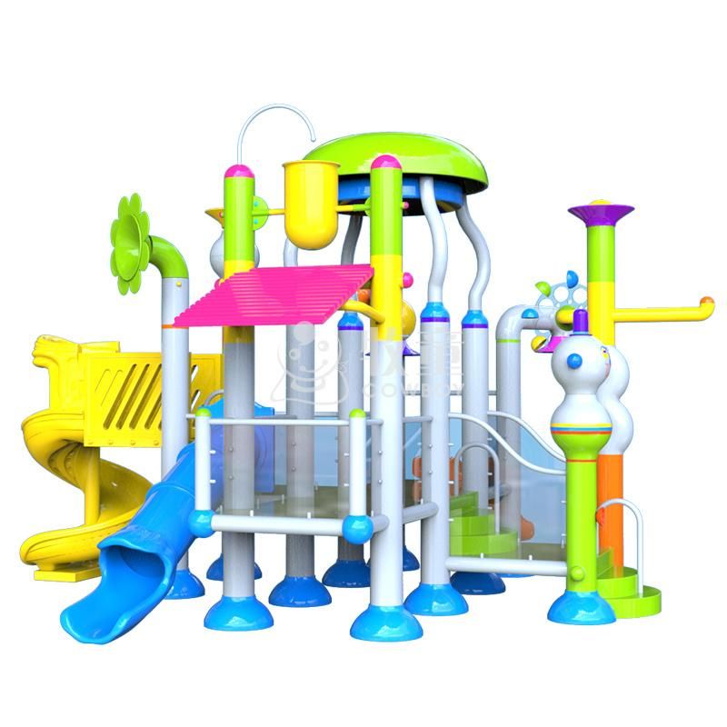 Water Spraying Playground Plastic Slide Playground Hotel Theme &Amusement