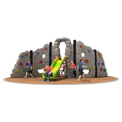 Newest Amusement Park Plastic Kids Outdoor Jungle Gym Rock Climbing with Slide for Kids in Malaysia