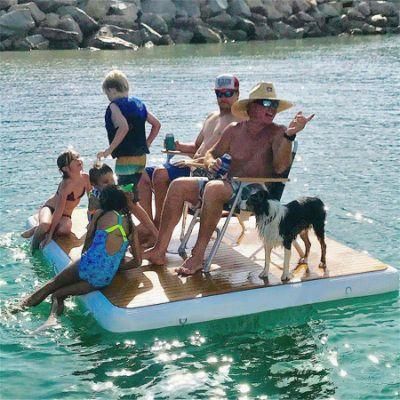 New Inflatable Water Floating Platform Inflatable Floating Dock for Ocean Lake Sea for Sale
