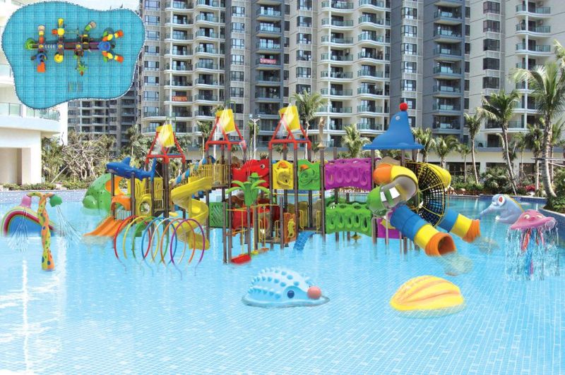 Used Playground Equipment Outdoor Plastic Water Slide Playground for Kids